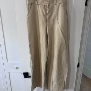 Zara wide leg faux leather pants